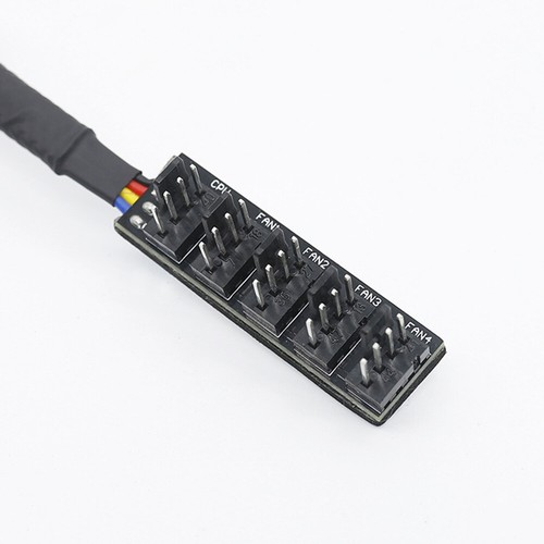 1 bis 5 4-Pin-PWM-CPU-Kühlerlüfter, PC-Gehäusekühlung, ummantelter Stromkabel-Hu - Afbeelding 8 van 11