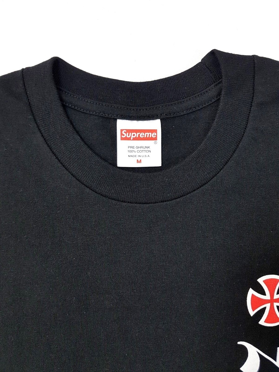 Supreme Independent Old English Tee Black Size M FW17 T Supreme Independent Old English Tee Black Size M FW17 T