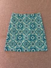 TALBOTS Skirt Blue Paisley NWT Size 2 Preppy Resort Mediterranian