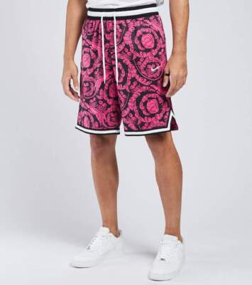Nike Dri-Fit DNA Printed Basketball Shorts Black/Fireberry/White BNWT