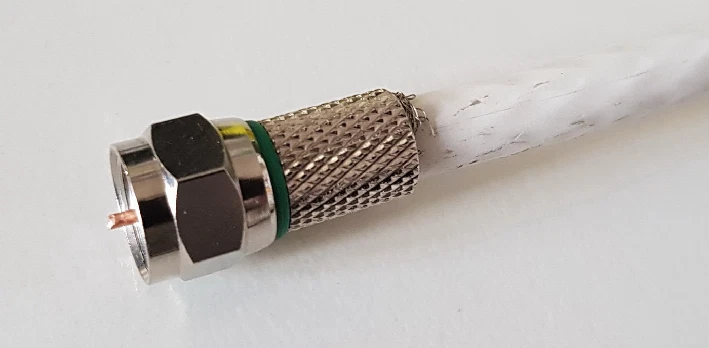 Connettore F ad avvitare per cavo 7mm antenna digitale terrestre satellite  | eBay