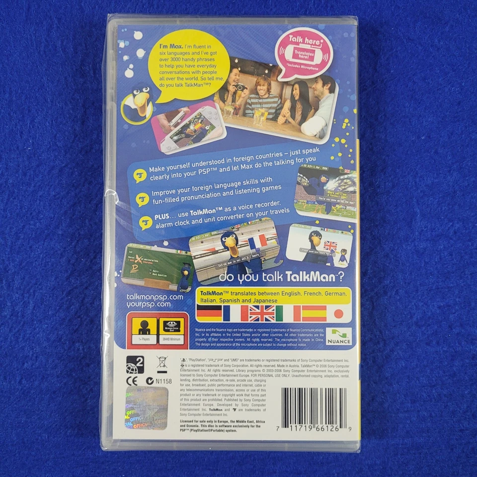 psp TALKMAN + MIC Microphone NEW & Sealed Talk Abroad REGION FREE PAL EXCLUSIVE - Image 2 of 4