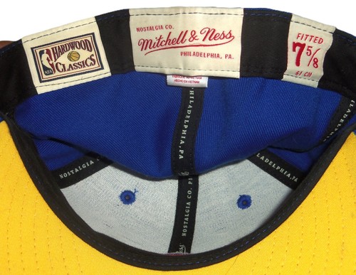 CAPPELLO VINTAGE DENVER NUGGET NBA RAINBOW CITY MITCHELL & Ness legno duro 7 5/8 - Foto 3 di 3