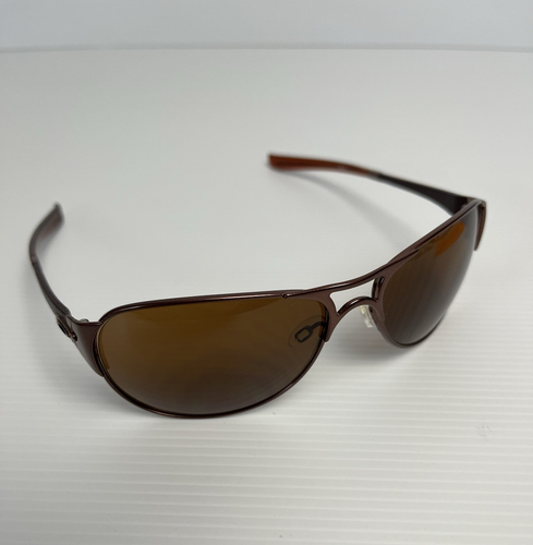 Oakley Women’s Restless Aviator Sunglasses Bronze Burgundy Brand New - Picture 8 of 9