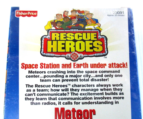 Rescue Heroes Meteor VHS 1999 Fisher Price Mattel G PAL R4 Brand New Sealed - Picture 3 of 10