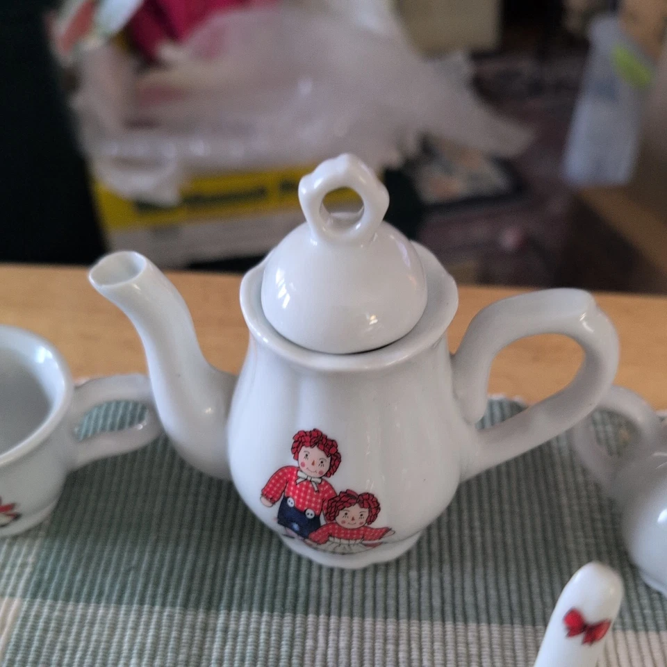 Vintage Completo Raggedy Ann & Andy Tea Play Set Delton - Imagem 4 de 4