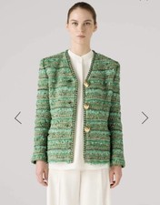 2335 St. John Premium Designer Jacquard Knit Blend Jacket Sz.12