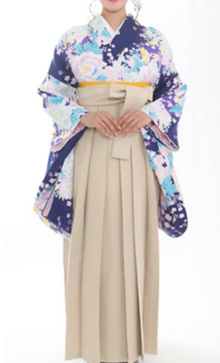 Japanese Women's Traditional Kimono HAKAMA Skirt Belt Set Gorgeous