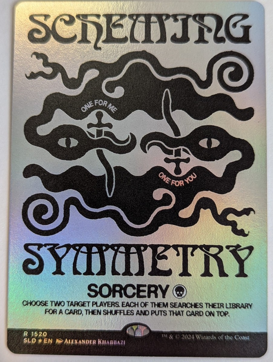 MTG【Foil】Deceptive Divination Scheming Symmetry Rainbow Foil MTG Secret Lair Deceptive