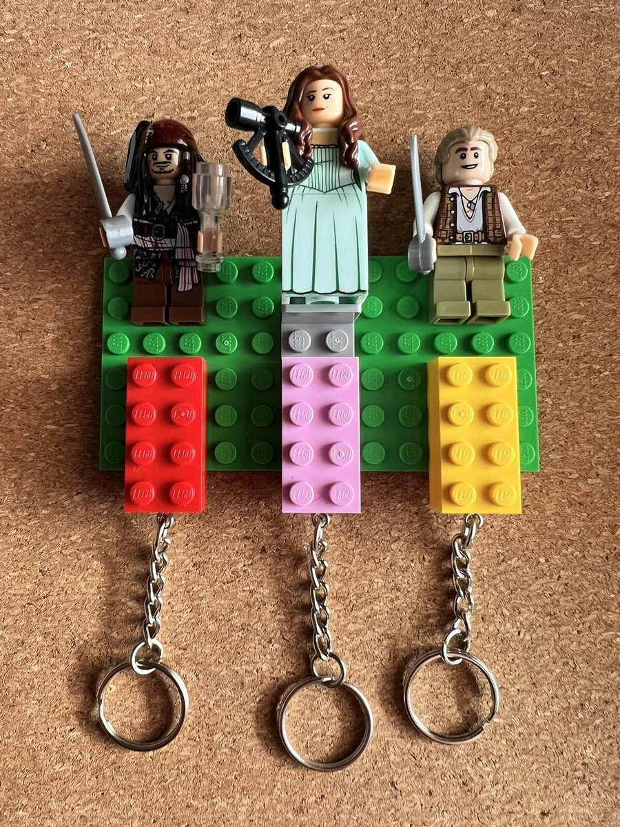 Custom Made Upcycled Pirates Of The Caribbean Lego Key Holder 3 X Lego  Keyrings