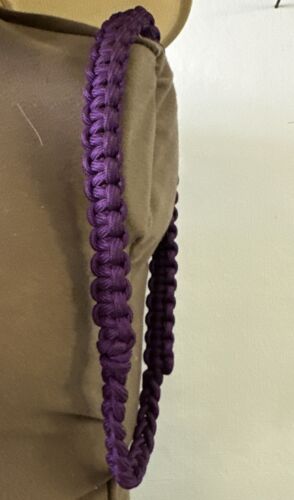 Dark Purple Box Braid Nylon Shoulder Cord Uniform Military Band Dress Up Costume - Picture 2 of 5