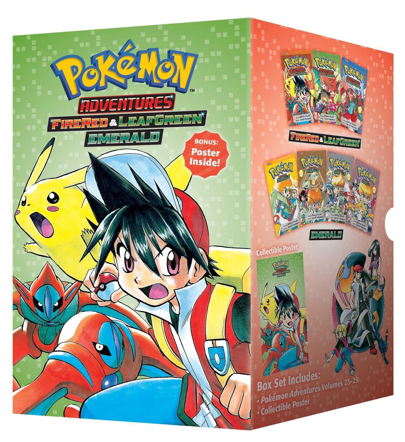 Pokemon Adventures Firered & Leafgreen / Emerald Box Set | Includes