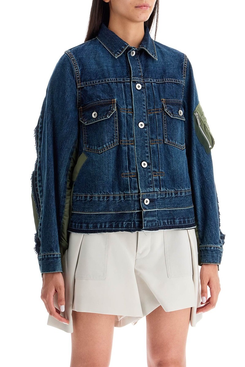 Sacai Denim And Nylon Jacket | eBay Sacai Denim And Nylon Jacket | eBay