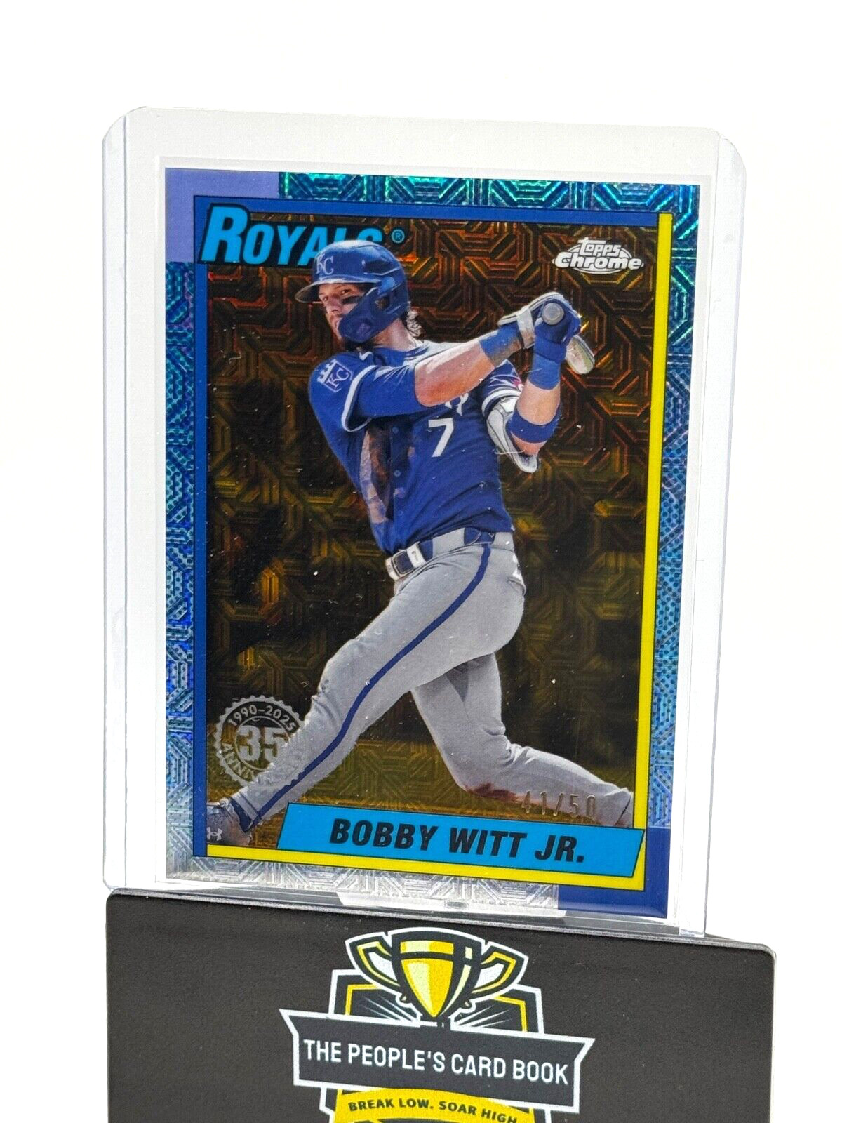 2025 Topps Series One - Silver Pack Bobby Witt Jr - 1990 Mojo Gold SSP /50