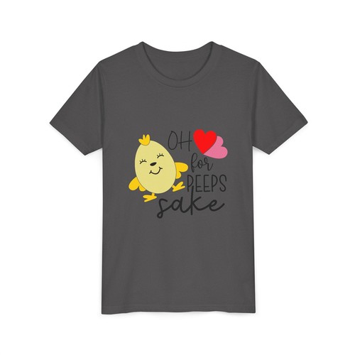 Cute Easter Youth Tee - Oh for Peeps Sake Shirt, Spring Fashion, Kid's Holiday - Picture 92 of 105