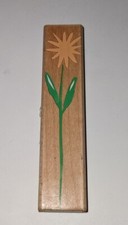 Hero Arts Long Stemmed Daisy Flower Wood Mounted Rubber Stamp 2002 F2612 EUC HTF