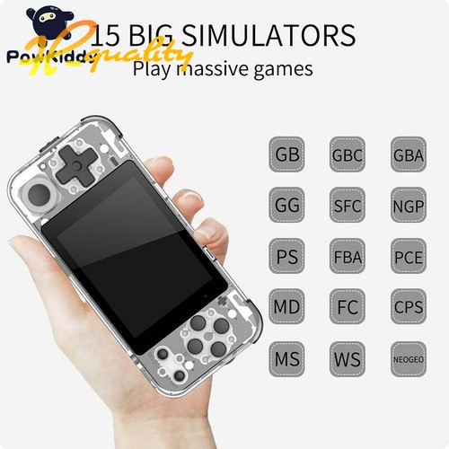 NUEVA CONSOLA DE JUEGOS PORTÁTIL POWKIDDY Q90 BRAZO CPU 9 512MB RAM 16GB 3" IPS HD retro - Imagen 10 de 17
