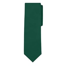Solid Color Men's Regular Tie Forest Green