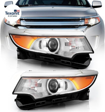 Headlight Assembly W/Bulb Fit for 11 12 13 14 2011-2014 Ford Edge SE SEL Limited