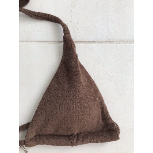 LA Sisters Swim Women L String Bikini Swimsuit Towel Brown Swimwear NWT - Picture 3 of 9