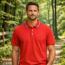 Men's Solid Polo Shirt Breathable Summer Beach Business Casual Tee Tshirt Gift