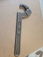 J. H. Williams NO. 474 Adjustable HOOK Spanner Wrench