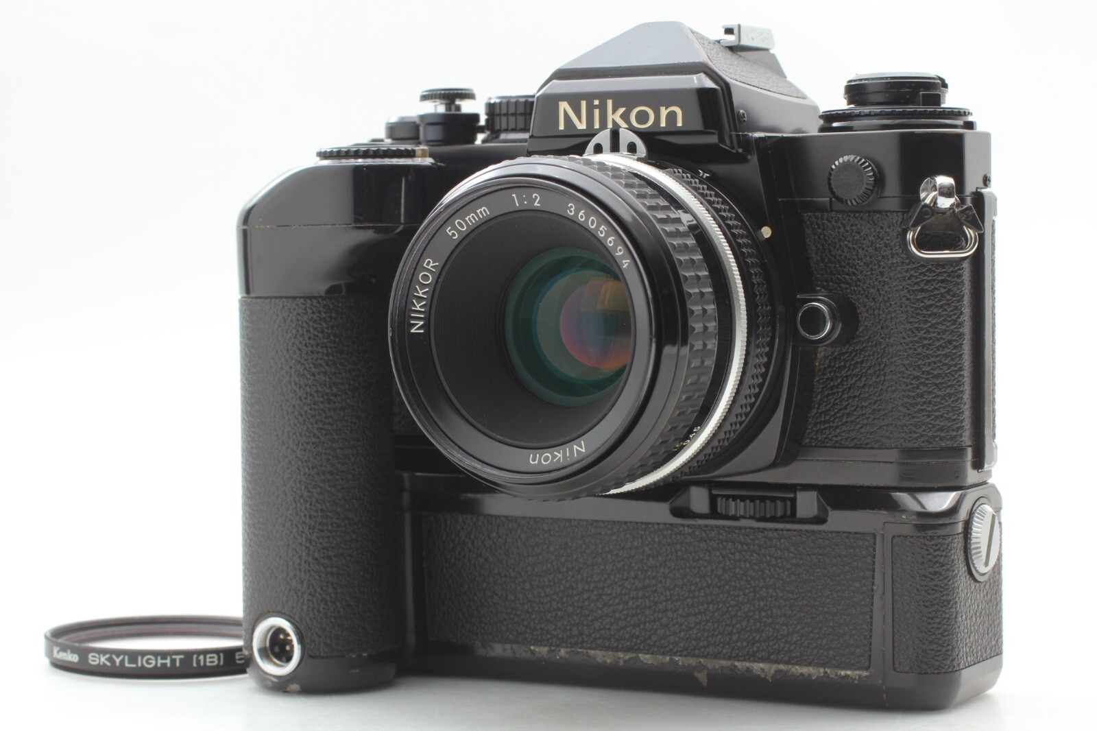 【 EXC+5. 】 Nikon FE 35mm Film Camera w/ Ai Nikkor 50mm F/2, MD-12 from...