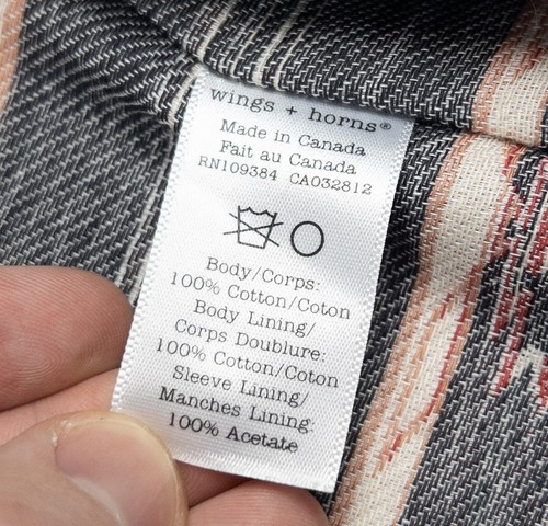 Wings + Horns Moto Jacket Men's Small Corduroy Brown Riders Asymmetrical Zip - Picture 6 of 14