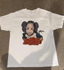 Travis Scott × KAWS Cactus Jack Utopia T-Shirt White Short Sleeve Size Large