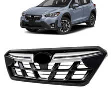 Front Bumper Upper Grill With Chrome Trim Suit For SUBARU Crosstrek 2021-2023