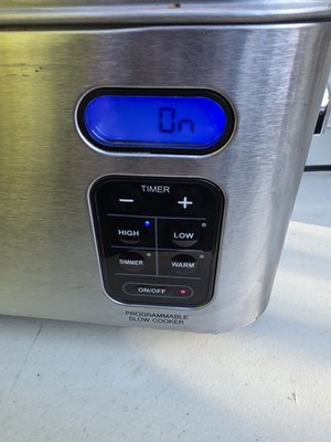 Cuisinart Programmable Slow Cooker 4qt PSC-400 Stainless Steel