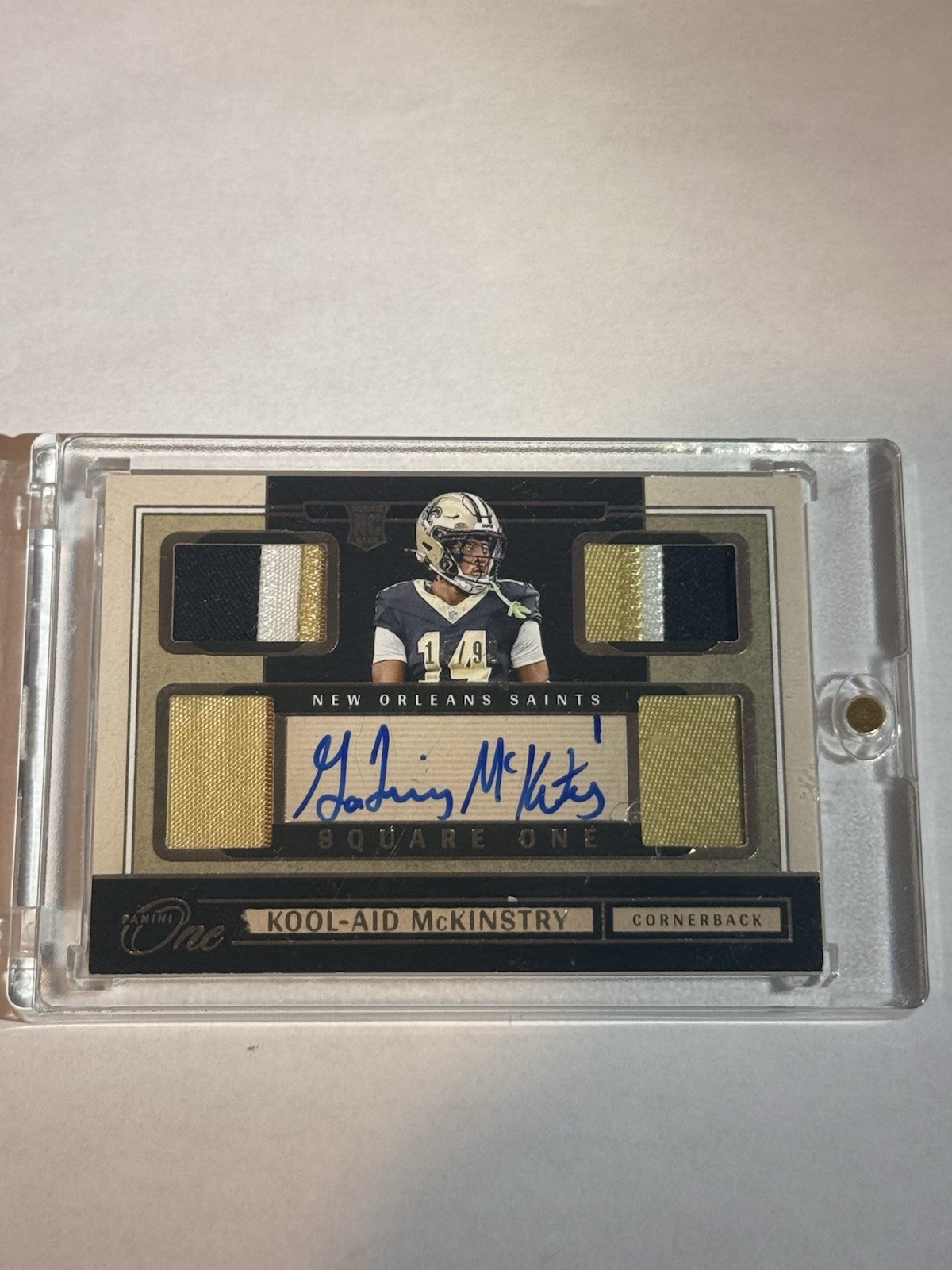 Kool-Aid McKinstry 2024 Panini One Square One Auto /99 14/99 Jersey Match CB1
