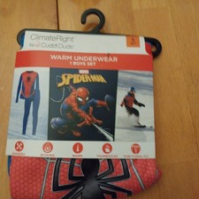 Cuddl Duds Spiderman Thermal Set
