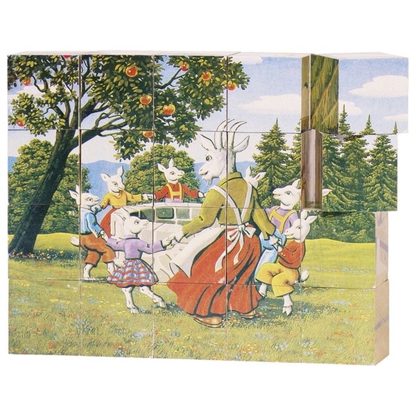 Goki Gollnest & Kiesel WüRfelpuzzle MäRchen Holz Motorik Geschicklichkeit-image