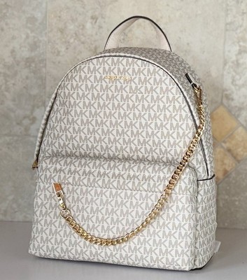 Michael Kors Slater Medium Chain Backpack MK Light Cream  display picture 1