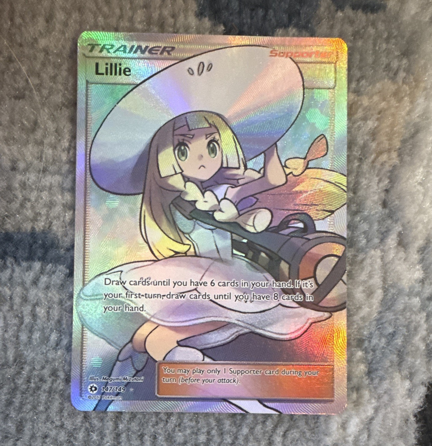 The Pokémon Company Lillie 147/149 SM Base Set Full Art Holo UR Eng