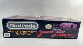 Consola Nintendo NES Sistema Juego de Acci&oacute;n Completo En Caja Buen Estado PROBADO Sin Juego