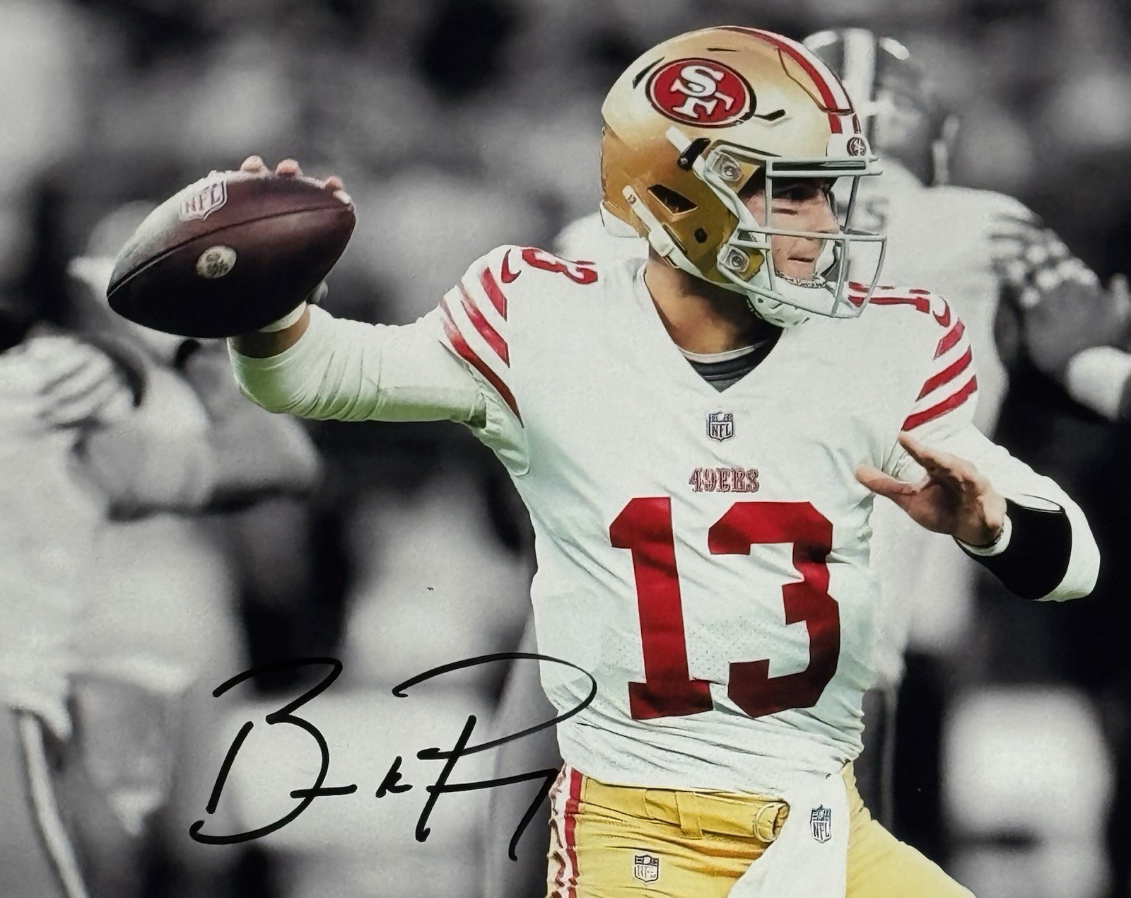 BROCK PURDY - SAN FRANCISCO 49ers -  Autographed Signed 8 x 10 PHOTO w/COA