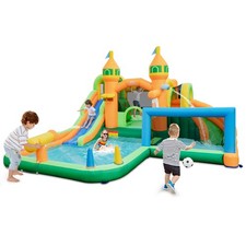 Kids Inflatable Water Slide Yard Lawn No Blower Outdoor Splash Pool Party Toy