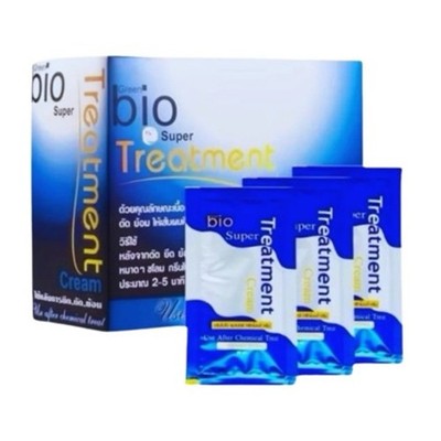 Bio Super Treatment Hair Care Products Cream Reduce Frizzy  Natural  24 Sachets.