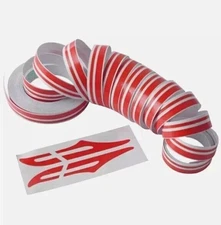 32Feet Vinyl Pinstriping Stripe Double Line Car Tape Decal Sticker 1/6" 1/12RED
