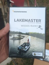 New Humminbird Lakemaster Digital GPS Maps- Micro Card Woods-Rainy v4.0