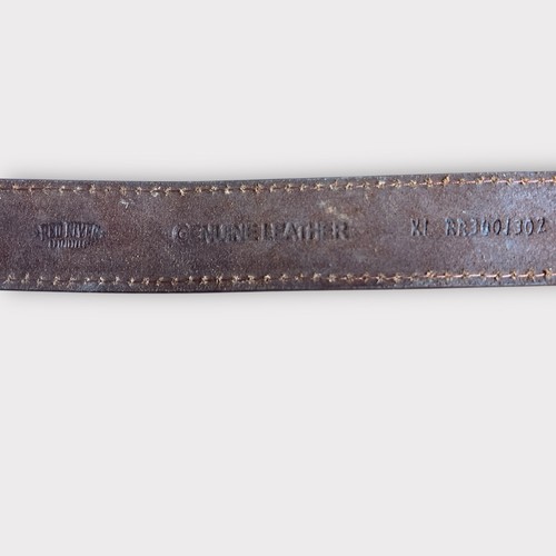 Vintage Sick Men’s Western Belt Strap Cowboy Brown Tooled Leather Thick 40 GUC - Picture 8 of 8