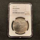 1879-P U.S. MORGAN SILVER DOLLAR - UNC DETAILS - NGC GRADED!