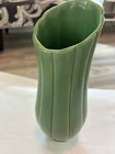 Vintage Red Wing 9” Tall Green Ceramic Vase #M-1564