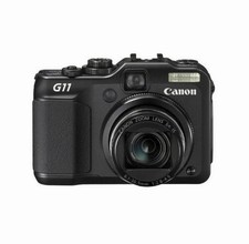 Canon PowerShot G11 Digital Camera Black With Charger And Light Attachment