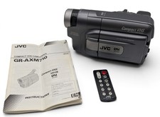 JVC GR-AXM25U Compact VHS-C Camcorder UNTESTED NO BATTERY PARTS REPAIR