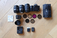 Canon EOS m50 Mark ii + Viltrox EFS - EFM adapter + 3 EFS lenses + accessories
