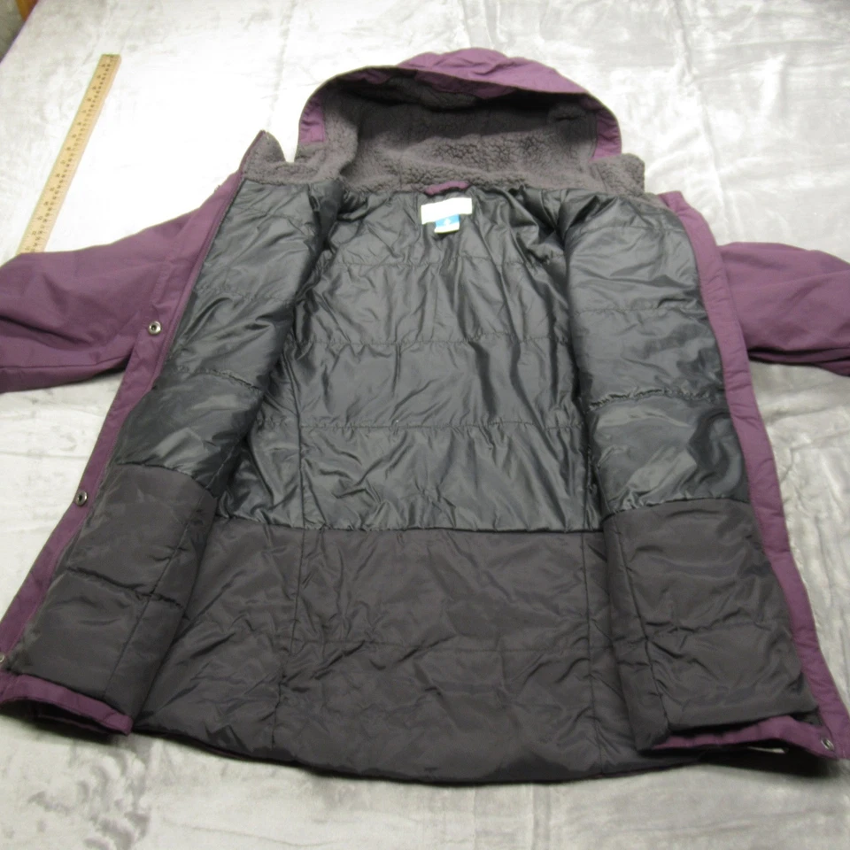 Chaqueta Columbia Mujer XL Púrpura Impermeable Aislada Cremallera Completa Grandeur Peak Foto 3 de 4