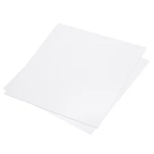 White ABS Plastic Sheet 8 x 8 x 0.04 Inch for DIY Crafts Pack of 2 Pcs